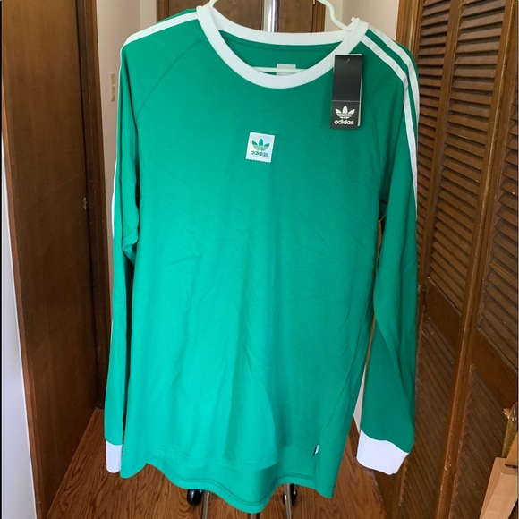 kelly green adidas shirt